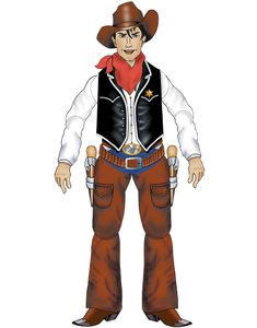 Cowboy Väggdekoration 140 cm