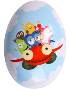 Metall Påskägg Babblarna Motiv - 15 cm