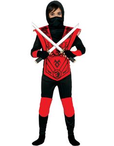 Den Röda Ninja Barnkostym