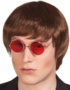Brun John Lennon / Beatles Inspirerad Peruk