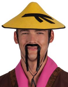 Kinesen - Svart Lösmustasch