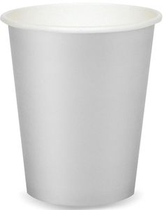 14 st Silverfärgade Pappmuggar 270 ml