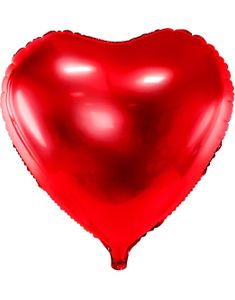 Hjärtformad Röd Folieballong 46 cm