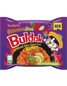 1 st Samyang Buldak Habanero Lime Hot Chicken Flavor Ramen 130 gram (Korea)