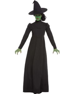 Svart Häxdräkt med Hatt