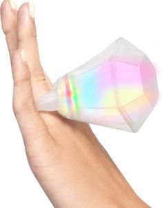 Stort Blinkande Shotglas – Diamantformad Ring