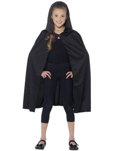 Svart Mantel med Huva för Barn