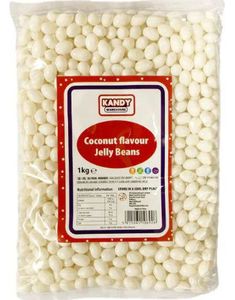 1 kg Zed Candy Coconut Jelly Beans - Gelebønner med Kokossmak