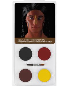 Krigsmålning - Sminkpalett 4 Färger