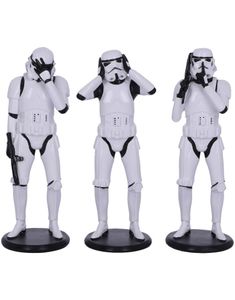 Hear No Evil, See No Evil - 3 stk Stormtrooper Figurer 14 cm