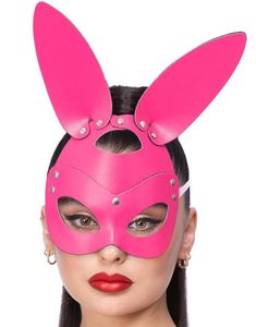 Sexy Rosa Bunnymaske med Nagler