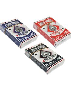 Linen Finish Poker Kortstokk - Kommer i Assorterte Farger