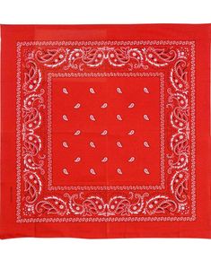 Röd Paisley Bandana