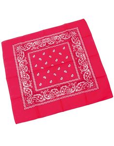 Röd Paisley Bandana/Scarves