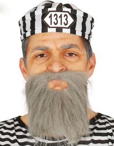 Vit och Svart Fångmössa med Skylt