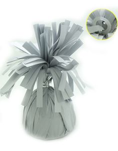 Ballongvikt i Folie med Fästring - Vit