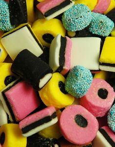 3 kg Taveners Liquorice Allsorts / Lakris i Forskjellige Farger og Fasonger