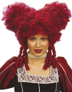 Barockens Fresterska - Röd Peruk