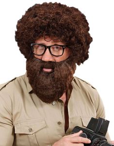 Mörkbrunt Skägg med Mustasch