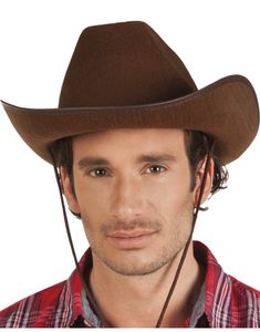 Brun Cowboyhatt med Snodd