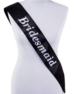 Svart och Silverfärgat Bridesmaid Ordensband