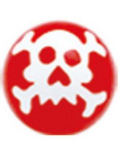 Skull - Röd Akrylkula