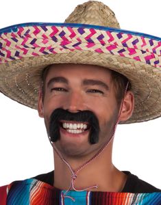 Mexikanaren - Svart Lösmustasch