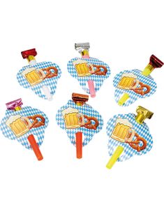 8 stk Blandade Partytutor med Oktoberfestmotiv - Beer Party