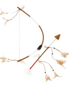 Autentisk Indian Pil och Båge 60 cm