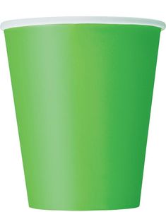 14 st Limegröna Pappmuggar 270 ml