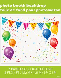 Fotobakgrund till Födelsedagar 1,52x1,21 Meter