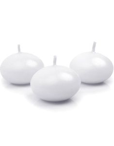 50 stk Vita Flytande Stearinljus 4 cm