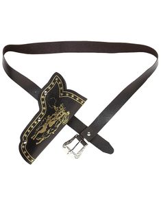 Pistolhölster med Guldfärgat Cowboymotiv till Barn