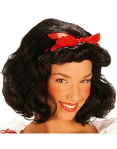 Snövitperuk med Rosett