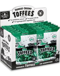 12 påsar Walkers Mint Toffees – Hel Låda