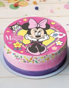 Kakebilde med Minnie Mus Motiv