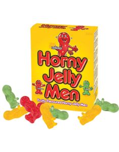 Stor låda med Horny Jelly Men - 150 gram Godis