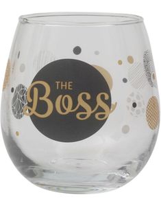 The Boss - Fotløst Vinglass/Ølglass/Brusglass - 450 ml