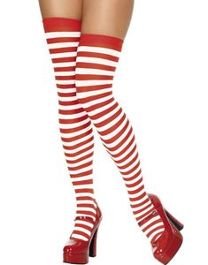 Randiga Röda & Vita (Strumpor)