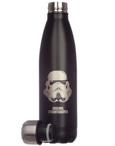 Lisensiert Svart Original Stormtrooper Sportsflaske i Rustfritt Stål - 500 ml