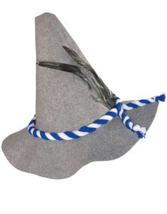 Oktoberfesthatt med flätat band och fjäder