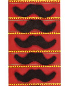 5 stk Svarta Mexico Mustascher - Taco Fiesta