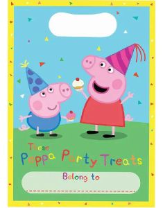 8 stk Godispåsar med Födelsedagsmotiv - Peppa Pig