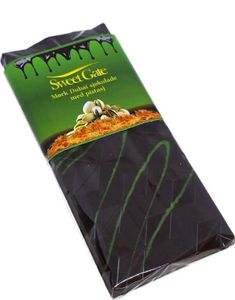 Sweet Gate Handgjord Mörk Dubai Choklad med Pistage 80 Gram