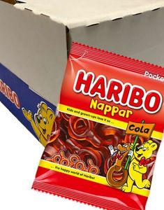24 Påsar Haribo Colanappar / Vingummi - Hel Låda