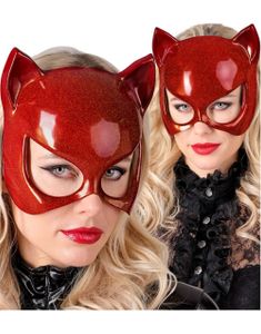 Rød Katt Øyemaske i Hardplast