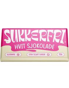 Sukkerfri's Hvit Sjokolade 75 g