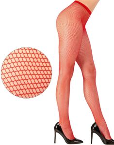 Sexiga Röda Nätstrumpbyxor
