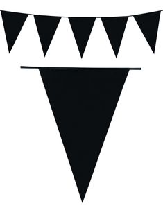 Svart Banner med Stora Vimpel Flaggor 10 meter