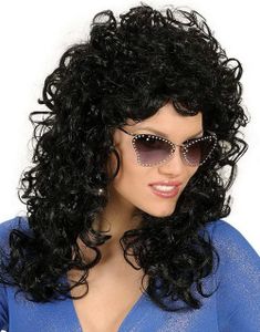 Curly Dolita - Svart Peruk